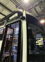 Retrovisor electrónico instalado en autobus BRT